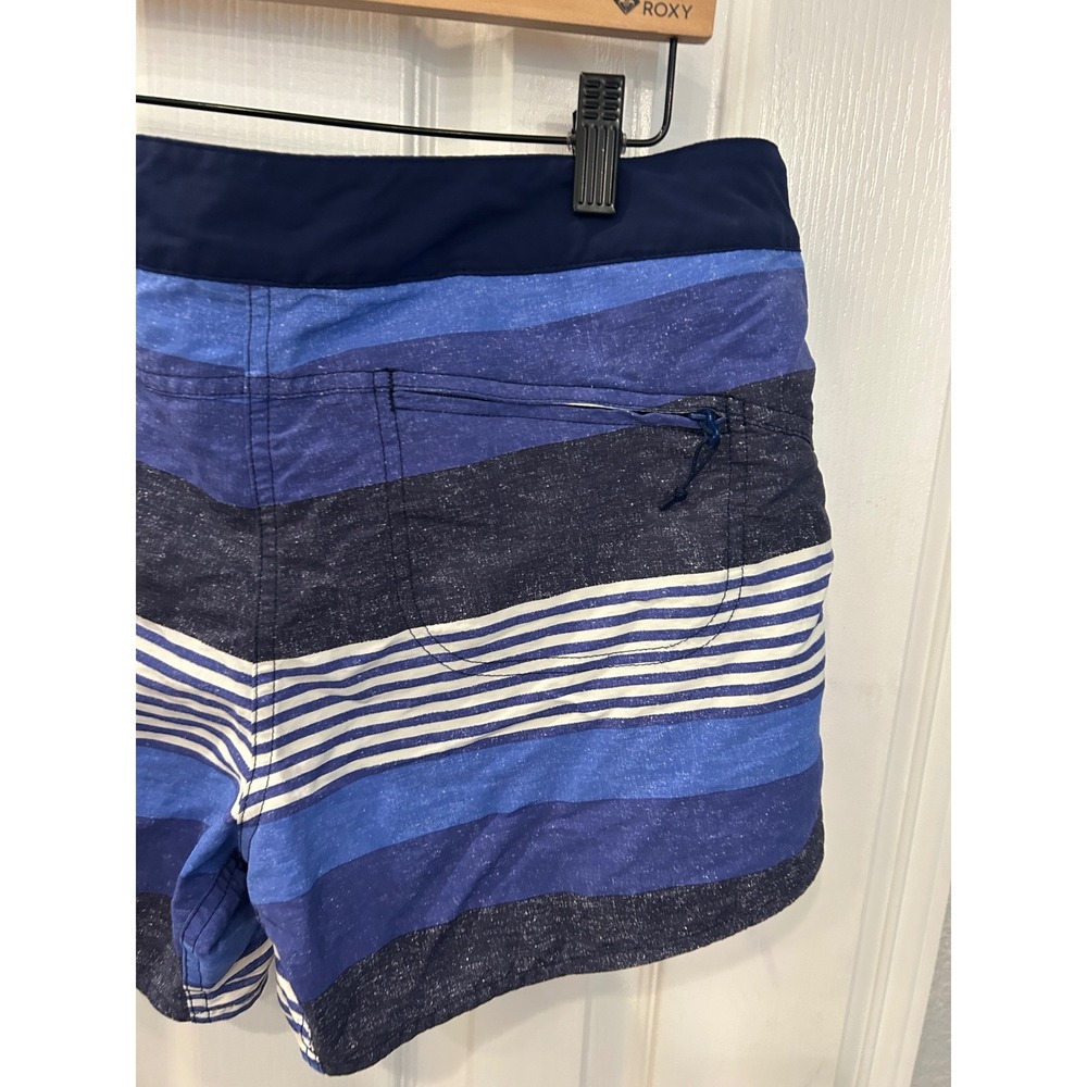 Patagonia Board Shorts Blue Striped Lace Up Swim Surf Beachwear - Picture 3 of 6